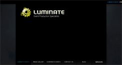 Desktop Screenshot of luminate-events.co.uk